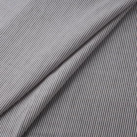 White - Jhiri Pure Handloom Stripes Cotton Fabric 06