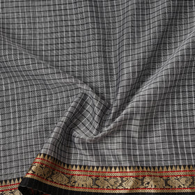 Dharwad Checks Cotton Fabric with Border 09