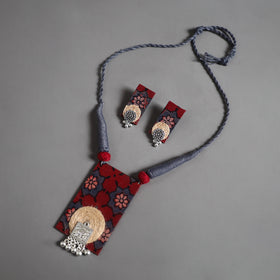  Multicolor Handmade GS Jute Fabart Necklace Set 