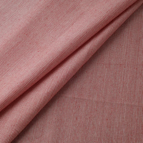 Pink - Jhiri Pure Handloom Stripes Cotton Fabric 10