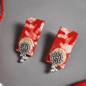 Handmade GS Jute Fabart Necklace Set 04