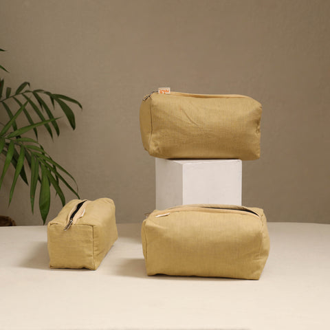 Handcrafted Fabric Toiletry Bags (Set of 3) 17