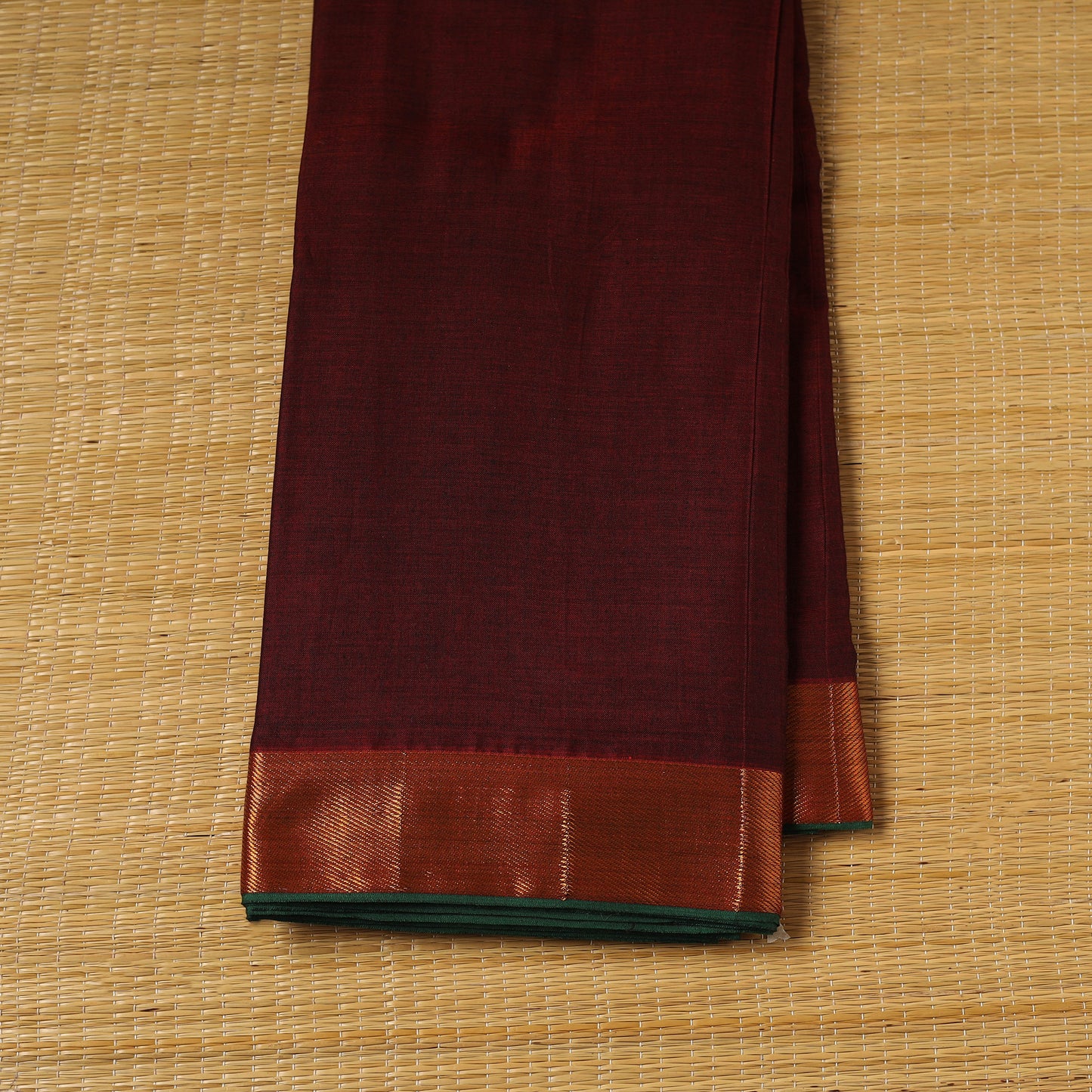 Dharwad Cotton Fabric with Zari Border 13