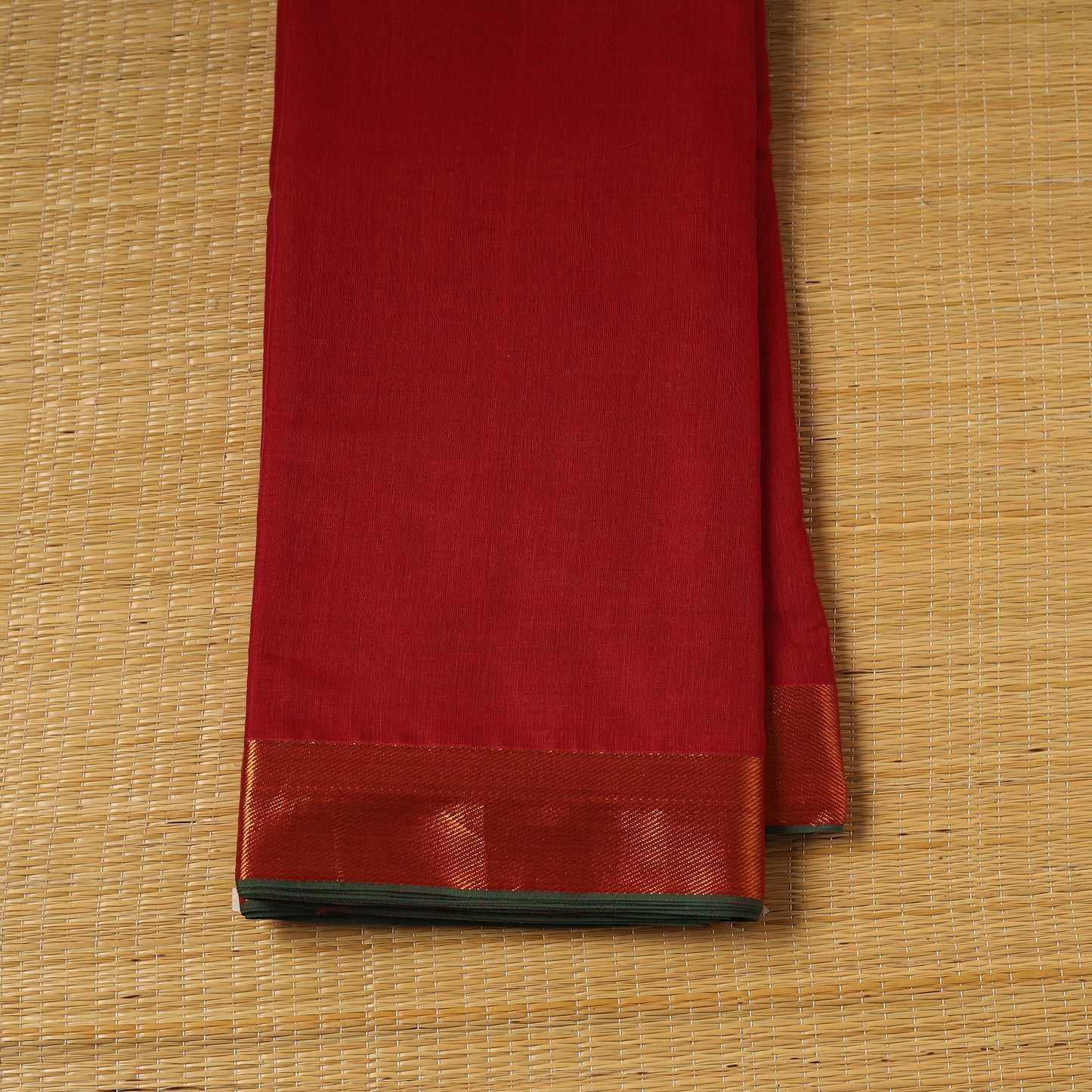 Dharwad Cotton Fabric with Zari Border 14