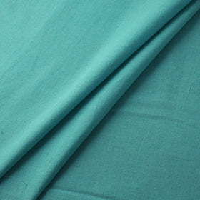 Blue - Jhiri Pure Handloom Plain Cotton Fabric 22