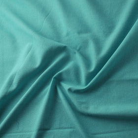 Blue - Jhiri Pure Handloom Plain Cotton Fabric 22