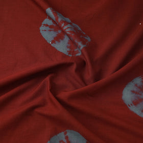 Buy Tie & Dye Cotton Maroon Shibori Fabric Online