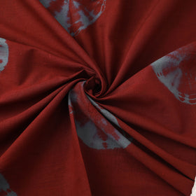 Buy Tie & Dye Cotton Maroon Shibori Fabric Online