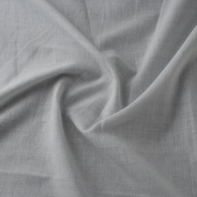 White - Jhiri Pure Handloom Plain Cotton Fabric 24