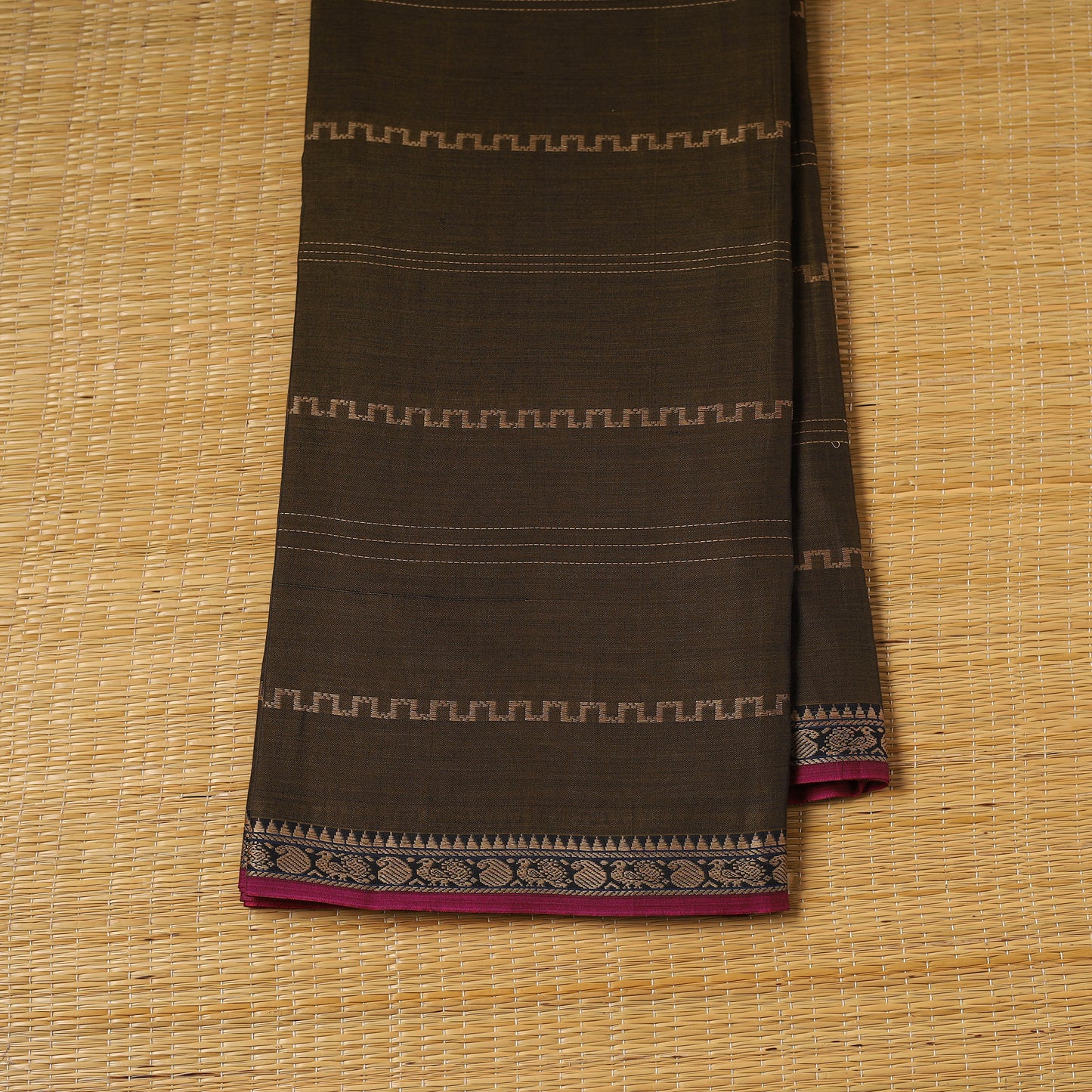 Dharwad Cotton Fabric with Thread Border 23