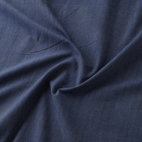 Blue - Jhiri Pure Handloom Plain Cotton Fabric 25