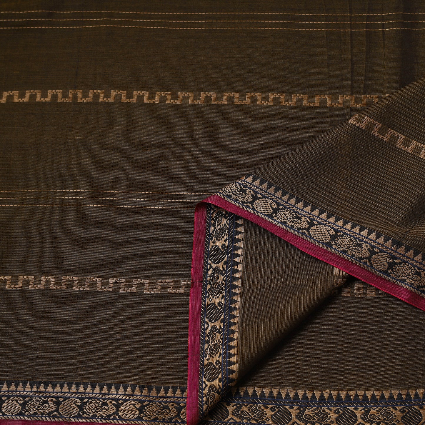 Dharwad Cotton Fabric with Thread Border 23