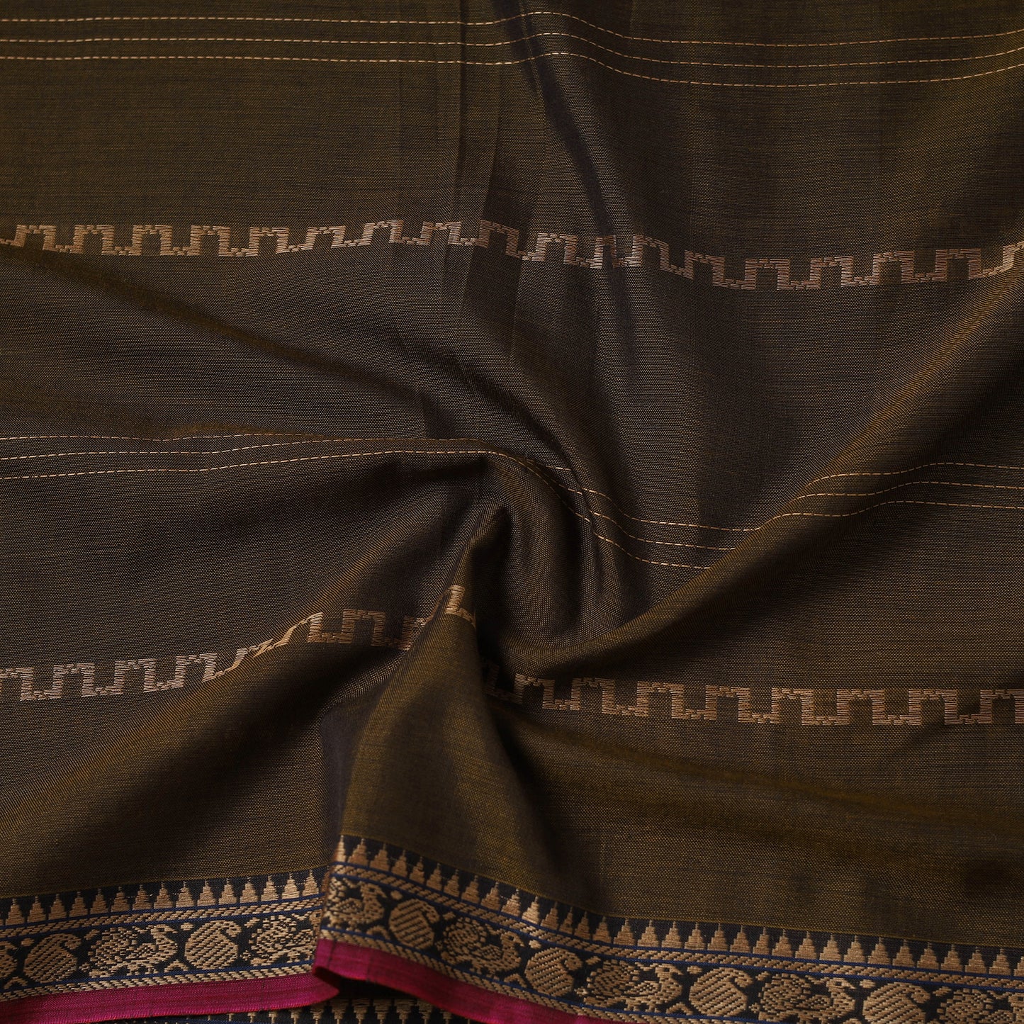 Dharwad Cotton Fabric with Thread Border 23
