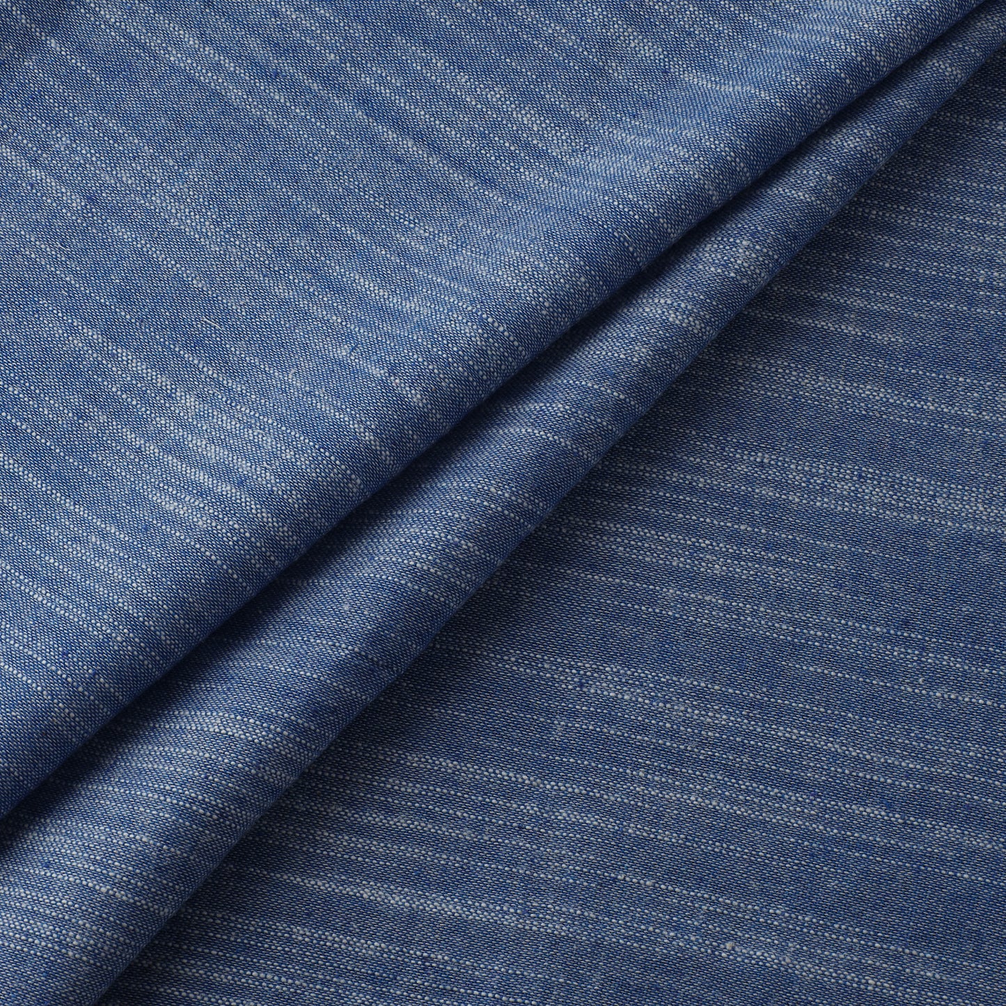 Blue - Jhiri Pure Handloom Cotton Fabric 15