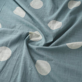 Green - Akola Hand Block Print Slub Cotton Fabric 04
