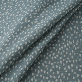 Green - Akola Hand Block Print Slub Cotton Fabric 10