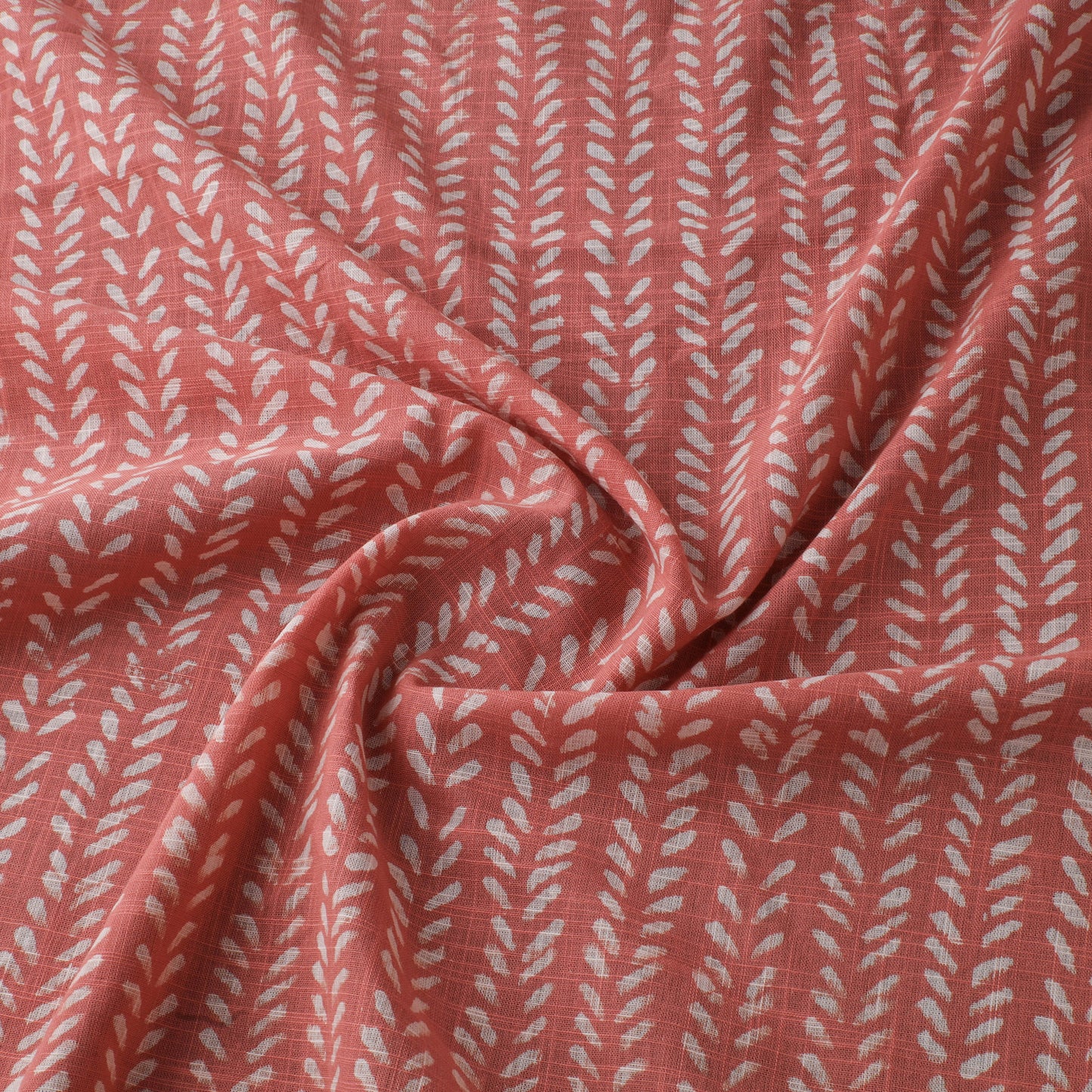 Akola Hand Block Print Slub Cotton Fabric 11