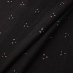 Brown - Akola Hand Block Print Slub Cotton Fabric 13