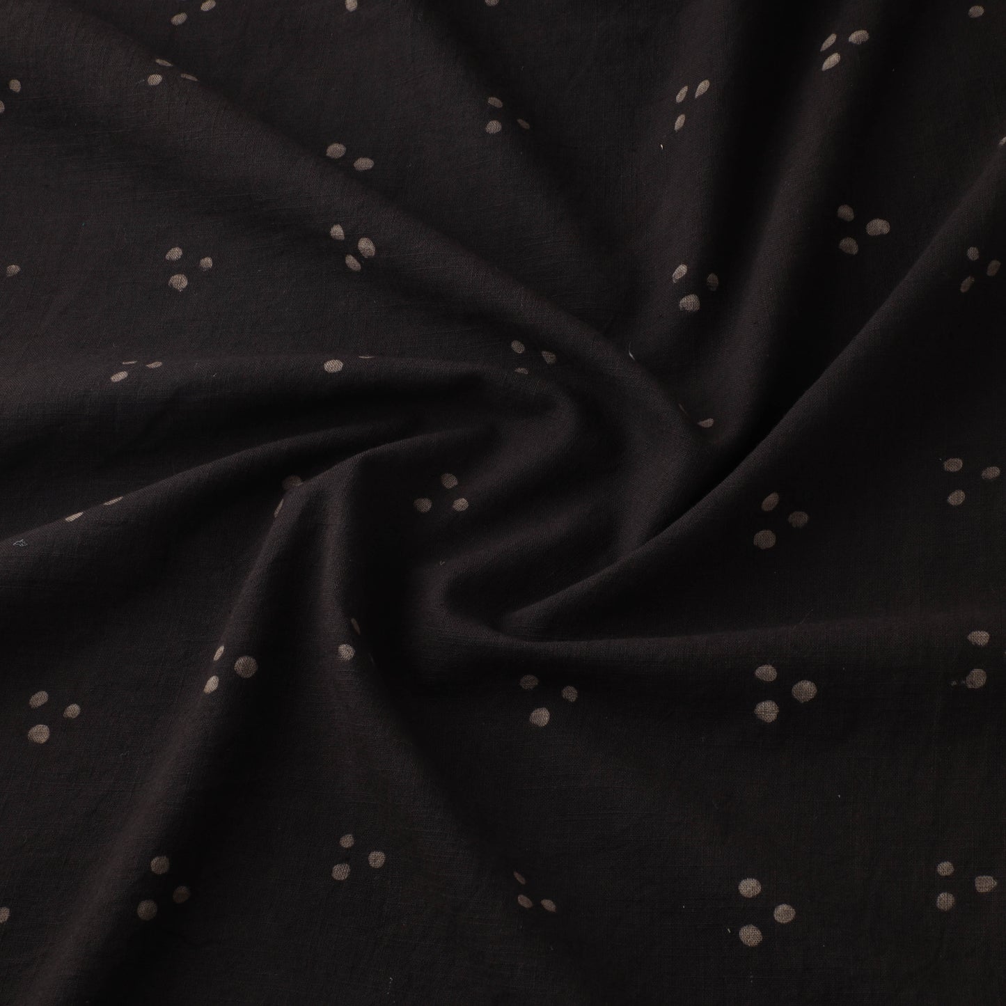 Brown - Akola Hand Block Print Slub Cotton Fabric 13