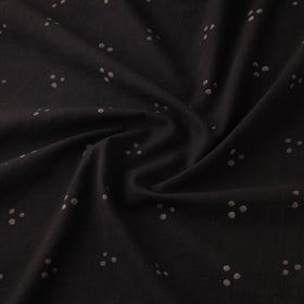 Brown - Akola Hand Block Print Slub Cotton Fabric 13