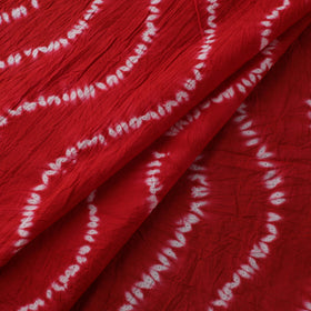 Red - Shibori Tie-Dye Pure Cotton Fabric 11