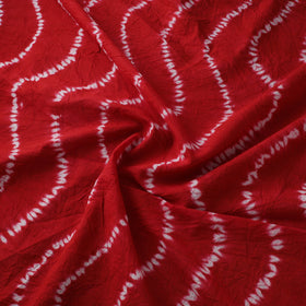 Red - Shibori Tie-Dye Pure Cotton Fabric 11