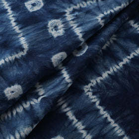 Blue - Shibori Tie-Dye Pure Cotton Fabric 13