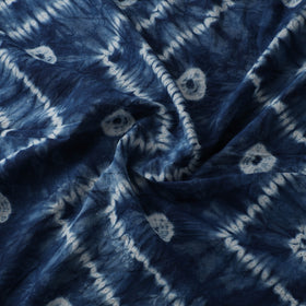 Blue - Shibori Tie-Dye Pure Cotton Fabric 13