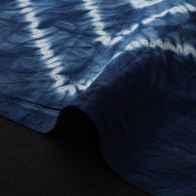 Blue - Shibori Tie-Dye Pure Cotton Fabric 13