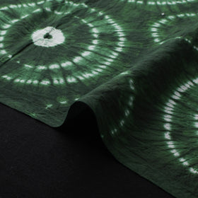 Green - Shibori Tie-Dye Pure Cotton Fabric 14