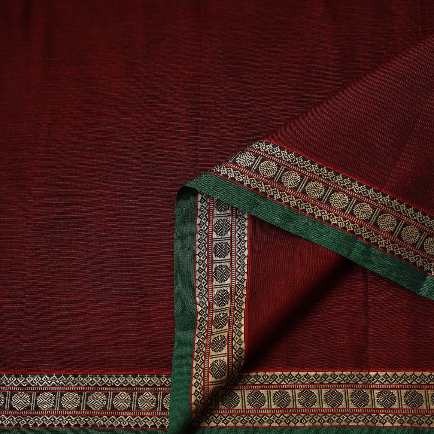 Dharwad Cotton Fabric with Thread Border 42