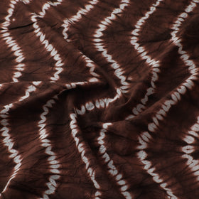 Brown - Shibori Tie-Dye Pure Cotton Fabric 17