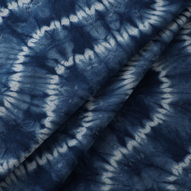Blue - Shibori Tie-Dye Pure Cotton Fabric 18