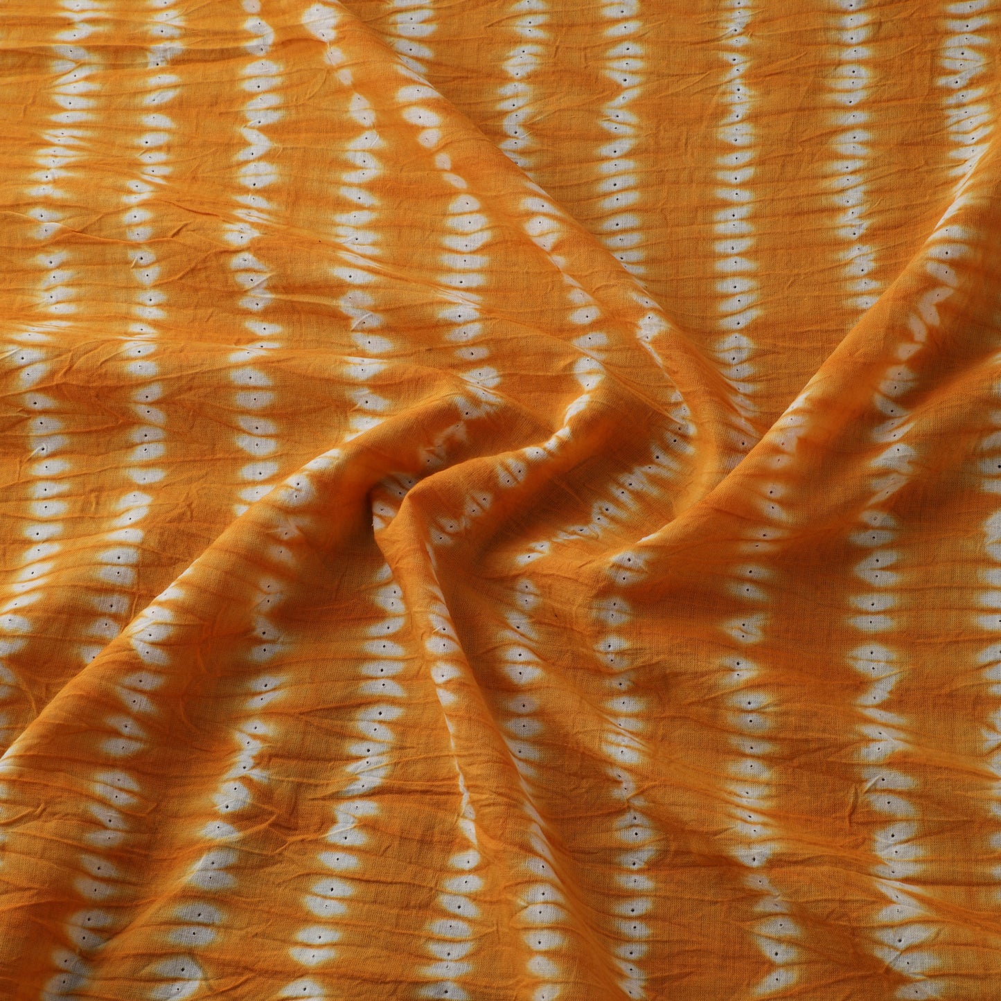 Orange - Shibori Tie-Dye Pure Cotton Fabric 19