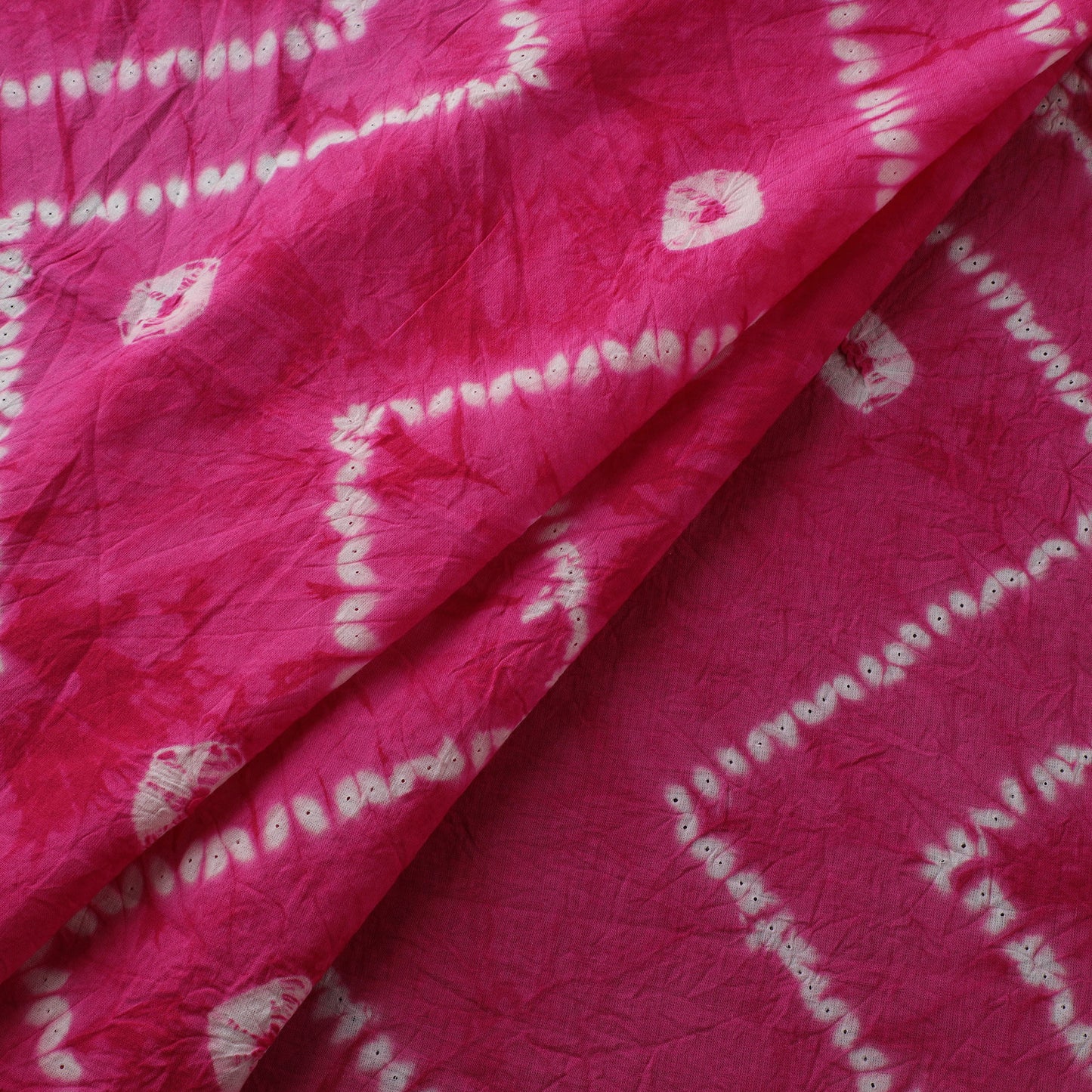 Pink - Shibori Tie-Dye Pure Cotton Fabric 21