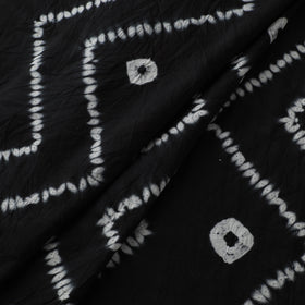Black - Shibori Tie-Dye Pure Cotton Fabric 22