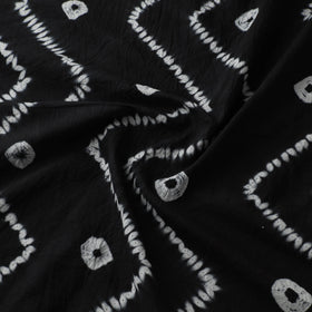 Black - Shibori Tie-Dye Pure Cotton Fabric 22