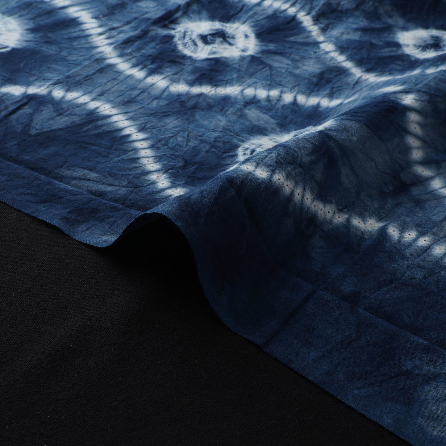 Blue - Shibori Tie-Dye Pure Cotton Fabric 23