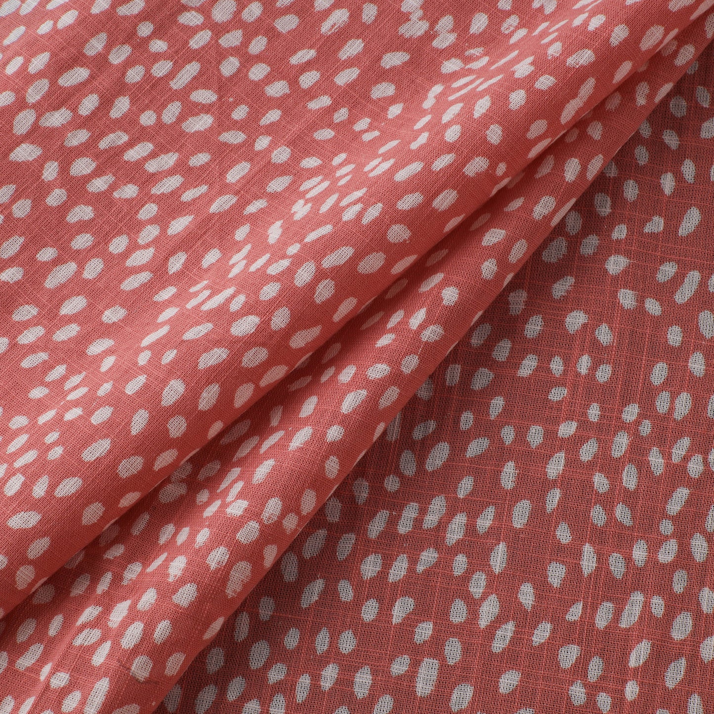 Akola Hand Block Print Slub Cotton Fabric 17