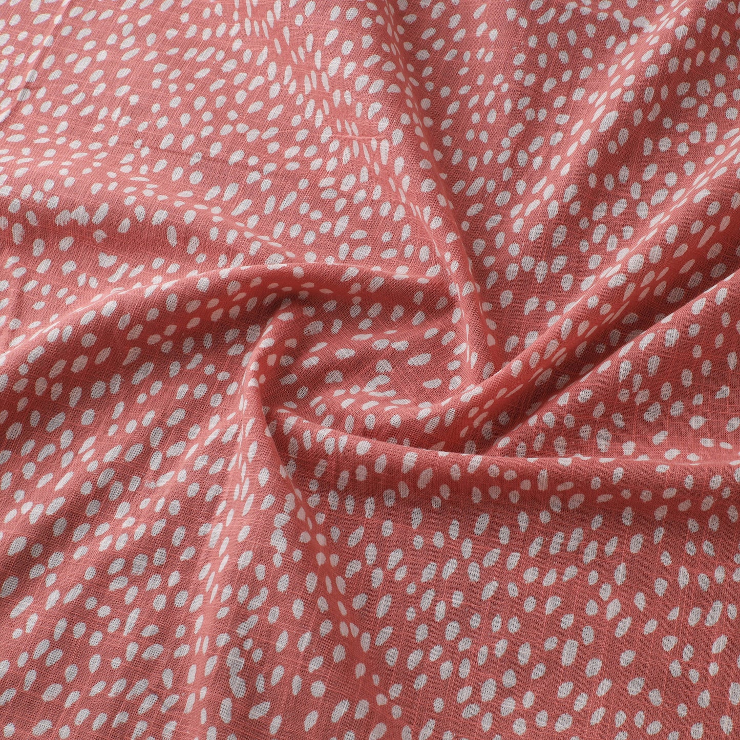Akola Hand Block Print Slub Cotton Fabric 17