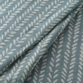 Green - Akola Hand Block Print Slub Cotton Fabric 20