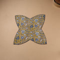 Hand Embroidered Floral Block Print Cotton Roti Napkin 13