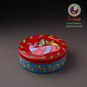  Gond Handpainted Stainless Steel Casserole 