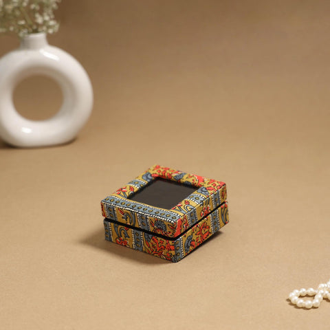 Handcrafted Printed Fabric Ring/Earring Box 34