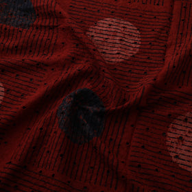 Hakoba Hand Block Ajrakh Print Natural Dyed Cotton Fabric 09