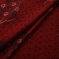 Hakoba Hand Block Ajrakh Print Natural Dyed Cotton Fabric 12
