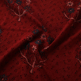 Hakoba Hand Block Ajrakh Print Natural Dyed Cotton Fabric 12