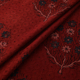 Hakoba Hand Block Ajrakh Print Natural Dyed Cotton Fabric 13