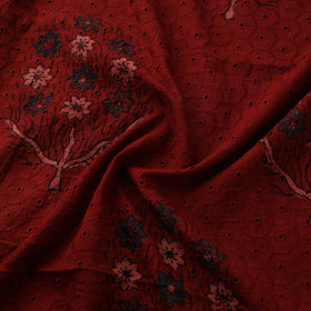 Hakoba Hand Block Ajrakh Print Natural Dyed Cotton Fabric 13