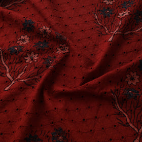 Hakoba Hand Block Ajrakh Print Natural Dyed Cotton Fabric 15